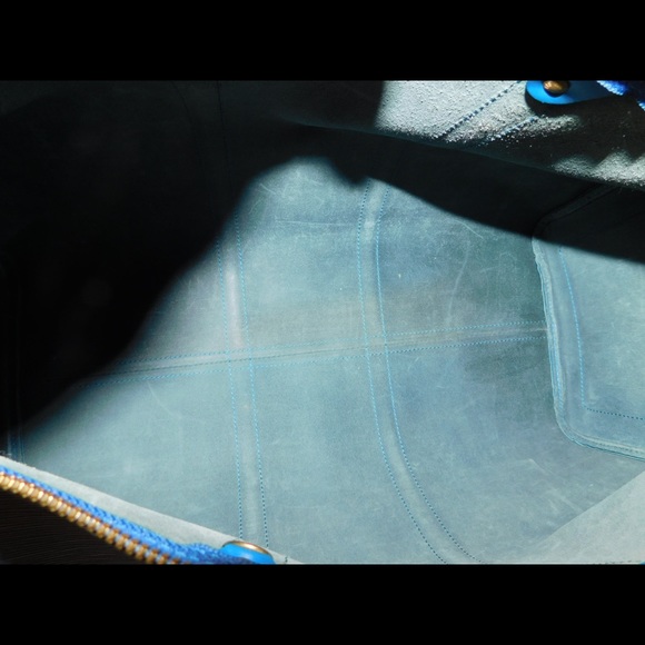 Louis Vuitton Blue Epi Keepall 50 - Picture 8 of 9